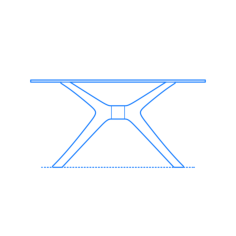 Furniture Coffee Tables Blast Table Square Laser Cut Svg File, Free Vectors File
